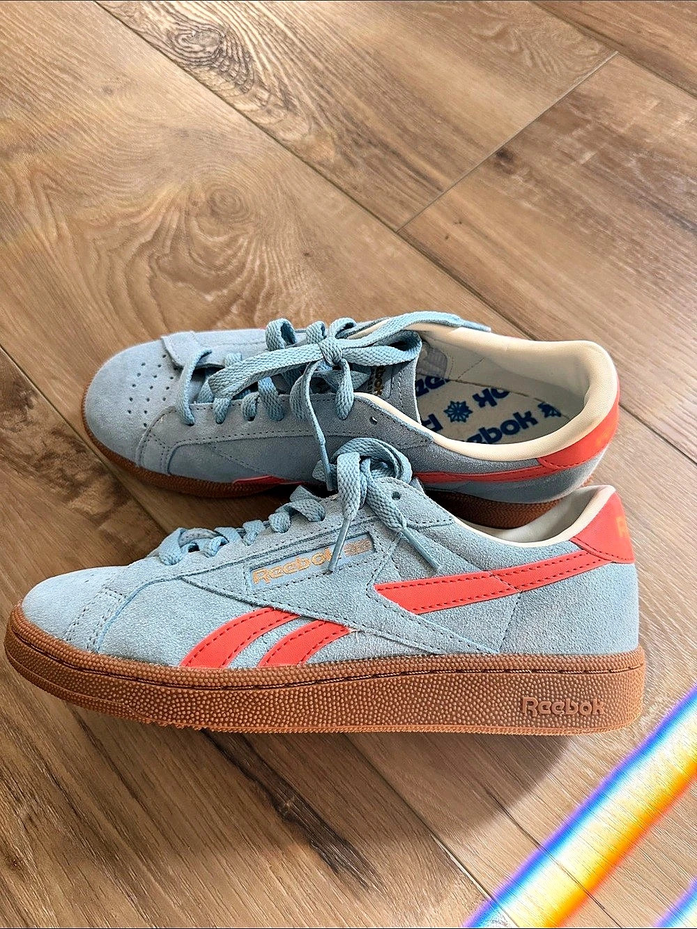 Reebok Club C Revenge Color Block Sneakers in Blue & Orange